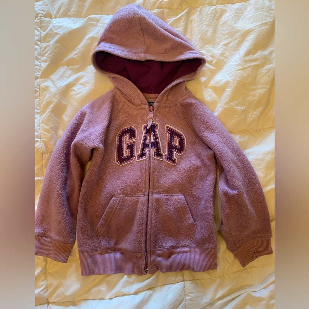Girls gap zip up hoodie size 5t